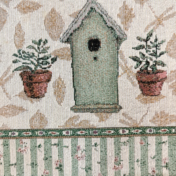 Vintage woven country cottagecore dining placemats Pfaltzgraff birdhouse decor - Picture 4 of 6